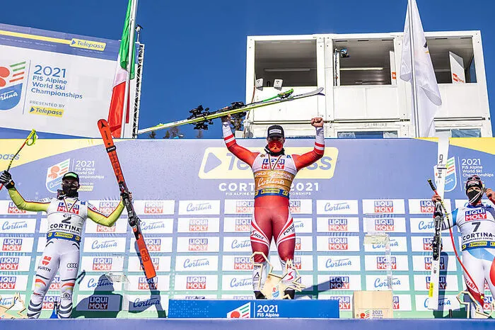 Vincent Kriechmayr (AUT) Andreas Sander (GER) Beat Feuz (SUI)  Hier kommen Sie zum Rennbericht!