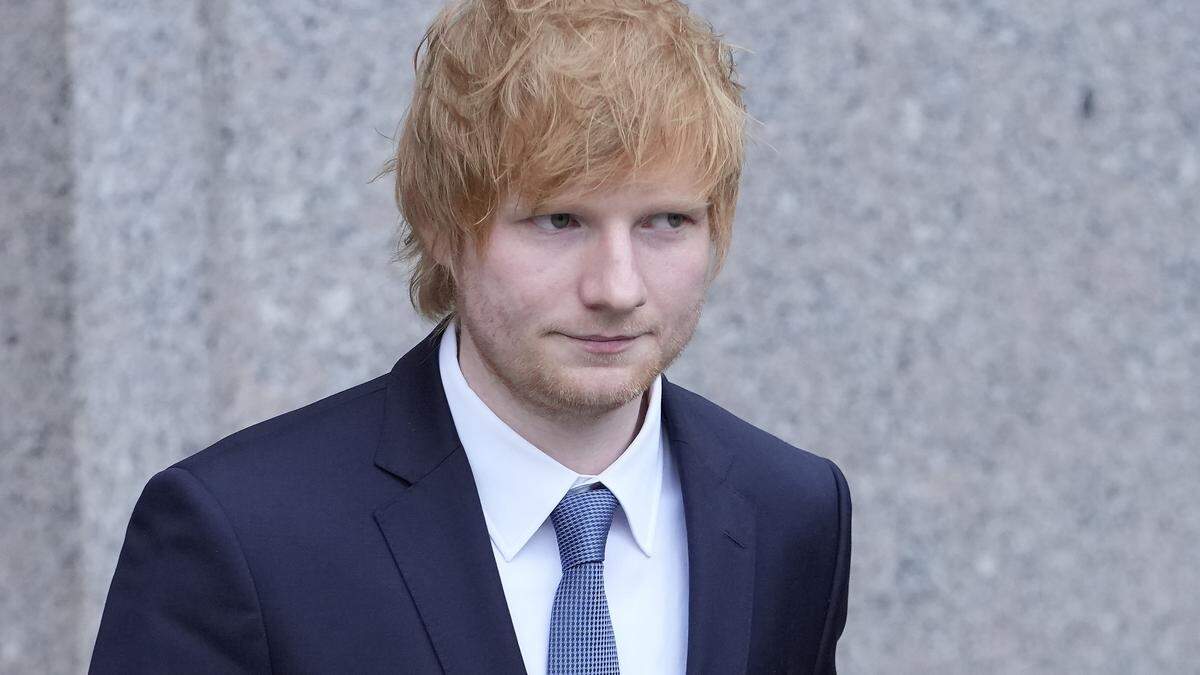 Ed Sheeran (32) vor dem Gerichtsgebäude.