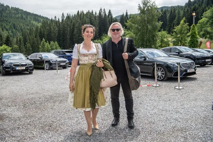 Die Grazer Modedesignerin Lena Hoschek und Schauspieler Gregor Seberg