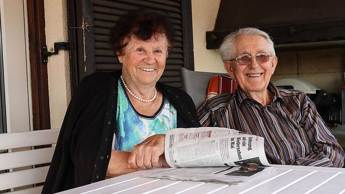 Martha und Hermann Germ aus Einersdorf können sich noch gut an den Zweiten Weltkrieg erinnern