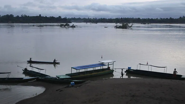 Der Mekong Fluss.