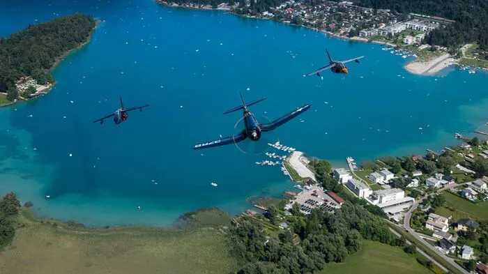 Der Überflug des Faaker Sees