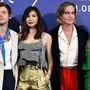 Die Stimmung? Eher so lala: Harry Styles, Gemma Chan, Chris Pine und Olivia Wilde 