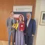 Bei der Angelobung: Simon Ogris, Athena Breitenhuber und Bernhard Fink