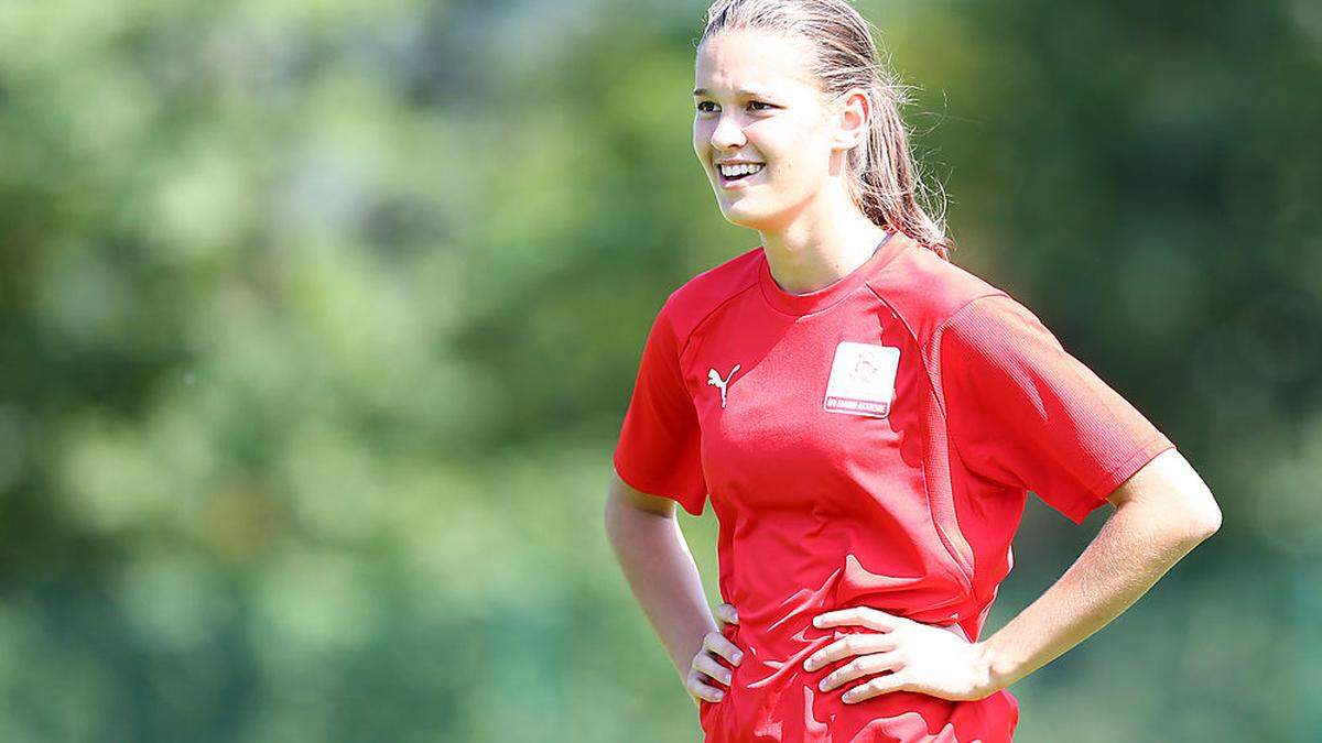 Valentina Mädl traf zum 2:0 für Österreich