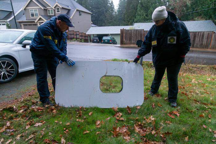 Die Türabdeckung fand sich schließlich in einem Garten in Oregon, Portland