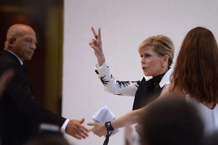 Mit am Lido: Jane Fonda.
