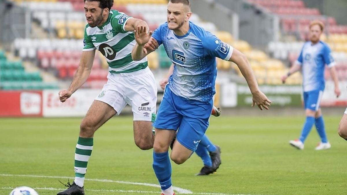 Aleander Kogler (li.) hofft auf einen Sieg Rapids in der Europa League.