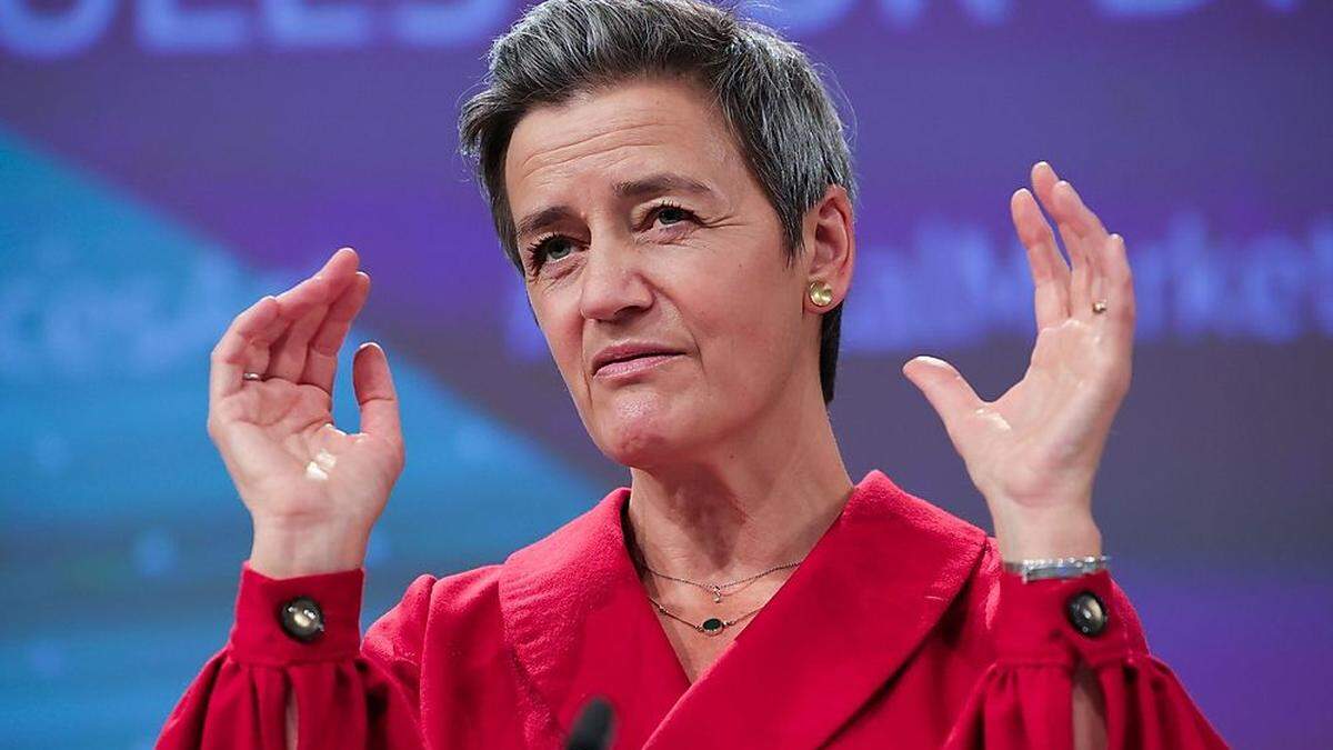 EU-Kommissionsvize Margrethe Vestager: Die Größe dieser Unternehmen ist problematisch