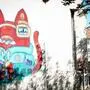 „Feel the Heat“ heißt das neueste Kunstwerk von Lunar aus Zagreb: Eine Katze mit Ghettoblaster