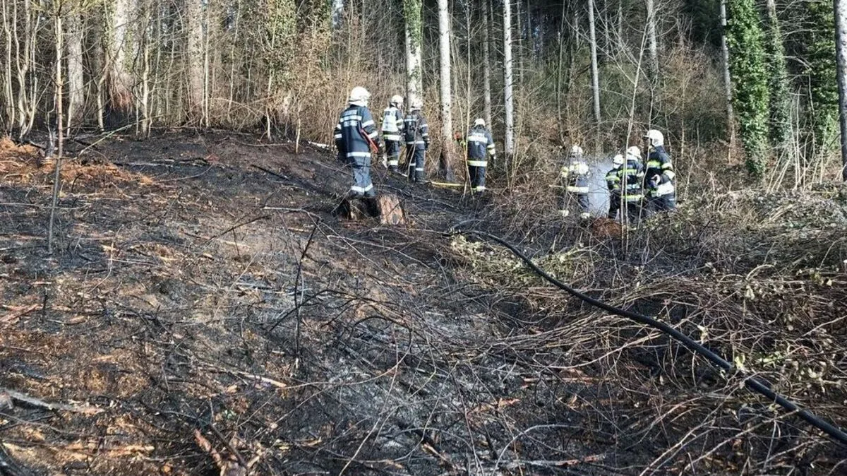 Nach zwei Stunden war der Brand gelöscht