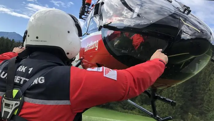Der ARA-Rettungshubschrauber war im Einsatz