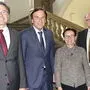 Freude über das Jubiläum der Montanuni und die Umsetzung des Zentrums am Berg am Erzberg: Rektor Wilfried Eichlseder, Landeshauptmann Franz Voves, Vizerektorin Martha Mühlburger, Professor Robert Galler (v. l.) 