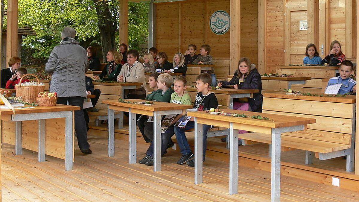 Der Naturpark wird heute wieder zum Klassenzimmer