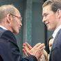 Othmar Karas und Sebastian Kurz, beide ÖVP