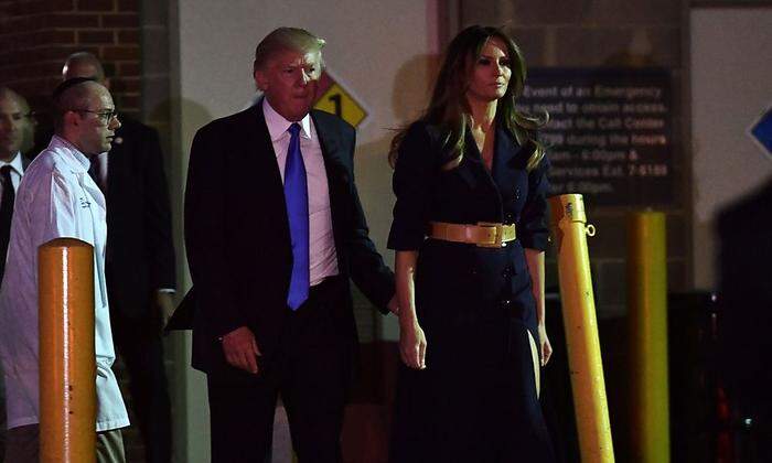 Trump und die First Lady besuchten am Mittwochabend den verwundeten Abgeordneten Steve Scalise.
