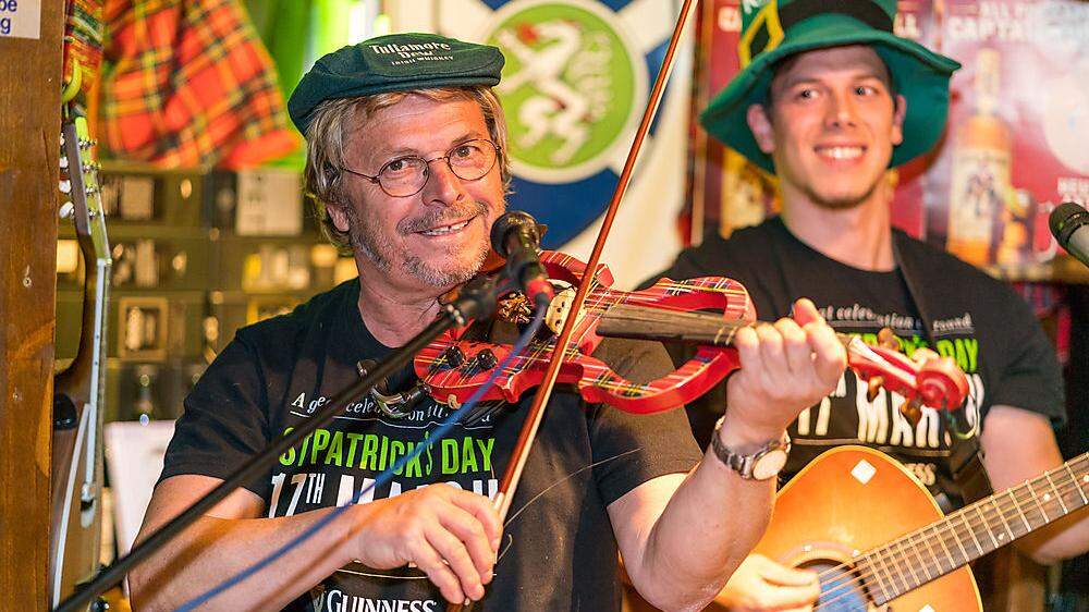 Irische und schottische Musik war Teil der St. Patrick's Day-Feiern in Graz