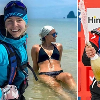 Hündin Carla ist die ständige Begleiterin von Skispringerin Chiara Kreuzer, die bei der WM in Planica zum erweiterten Medaillenkreis zählt
