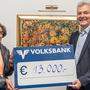 Volksbank-Generaldirektorin Regina Ovesny-Straka mit &quot;Steirer helfen Steirern&quot;-Präsident Bernd Olbrich