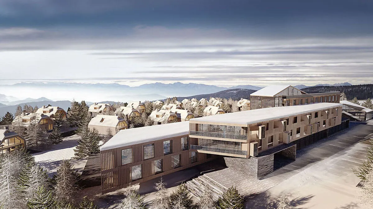 Das Alm Vital Resort (rechts) erstreckt sich über 50.000 Quadratmeter.