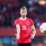ABD0178_20240604 - WIEN - ÖSTERREICH: Konrad Laimer (AUT) am Dienstag, 04. Juni 2024, während eines freundschaftlichen Länderspiels zwischen Österreich und Serbien im Ernst Happel Stadion in Wien. - FOTO: APA/EVA MANHART