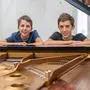 Die beiden Pianisten: Emil (links) und Max Weller 