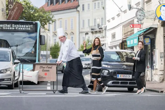 Der Slow Food Garer vom Sandwirth ist mobil und daher überall einsetzbar.
