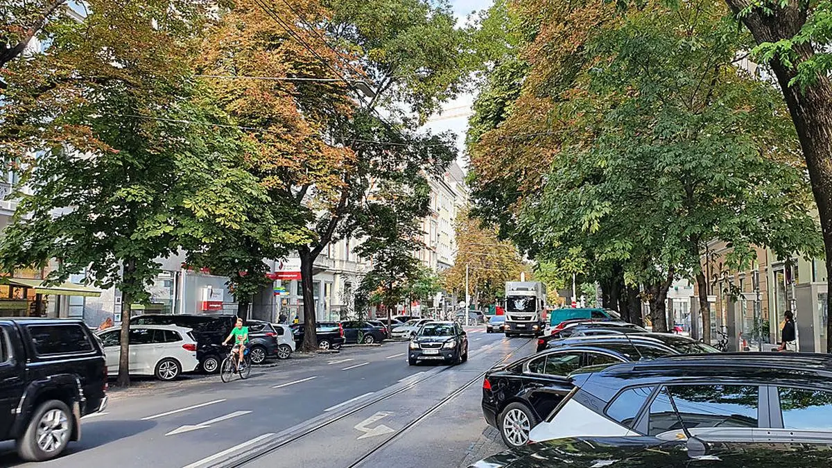 Radfahren am Joanneumring? Derzeit nur etwas für "Mutige". Das soll sich aber ändern