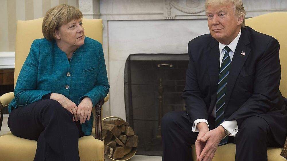 Merkel und Trump im Oval Office