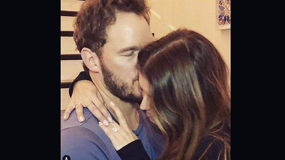 Mit diesem Foto gab Chris Pratt auf einem Instagram-Account die Verlobung bekannt
