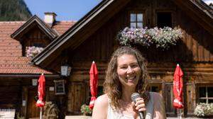 Vanessa Ladreiter, Initiatorin des Poetry-Slams in der Wehrhofalm im Obertal