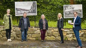 Christa Kampl, Gerald Ganotz, Sieglinde Tunner, Rita Schreiner und Bürgermeister Marcus Martschitsch eröffneten die Ausstellung