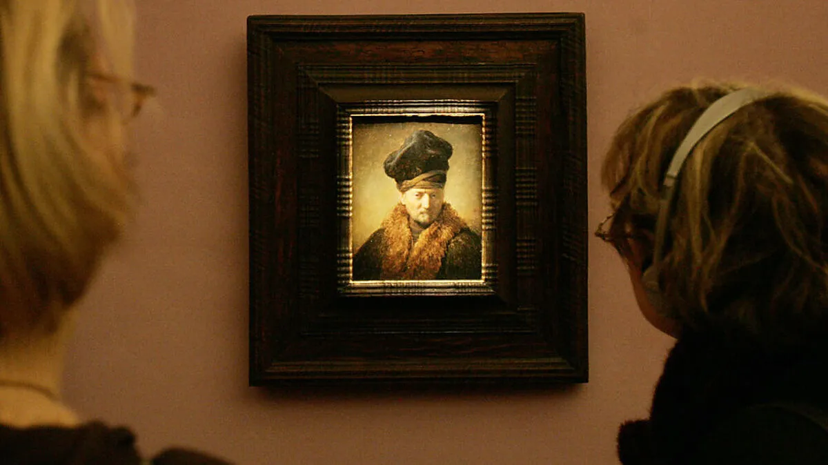 "Alter Mann im Pelzmantel" von Rembrandt van Rijn