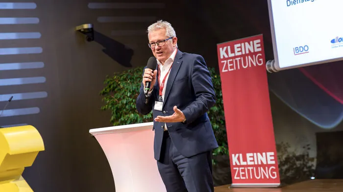 Thomas Spann, Geschäftsführer der Kleinen Zeitung, begrüßte die Gäste.
