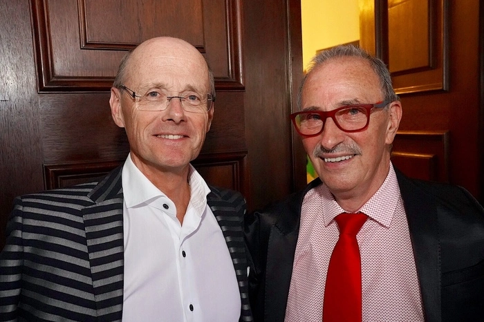 Primarius Gerhard Dietrich und Ex-Landtagspräsident Johann Gallo 