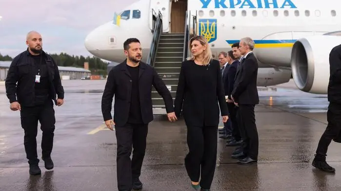 Selenskyj bei der Ankunft in Norwegen