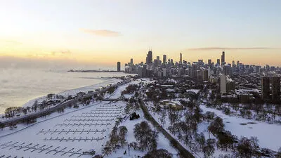 Eisige Temperaturen in Chicago 