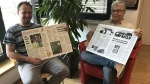 Jakob Illek ist seit wenigen Monaten Redakteur in Feldbach, Helmut Steiner seit 2000	
