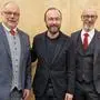 Vizebürgermeister Christian Niesenbacher, SPÖ-Fraktionsvorsitzender Max Lercher und Bürgermeister Bernd Mara