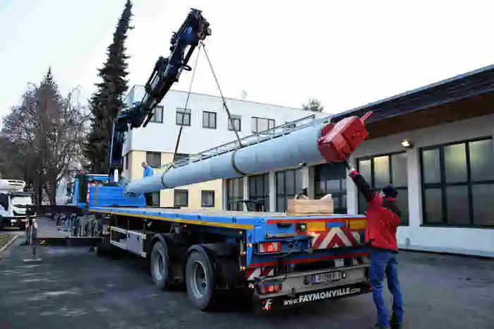 Die Montage erfolgte in nur zwei Stunden.