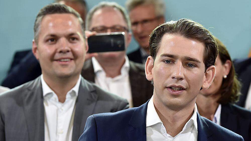 ÖVP-Generalsekretär Axel Melchior (links) übt Kritik