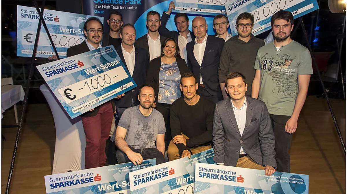 Die Preisträger des Ideenwettbewerbs des Science Park Graz