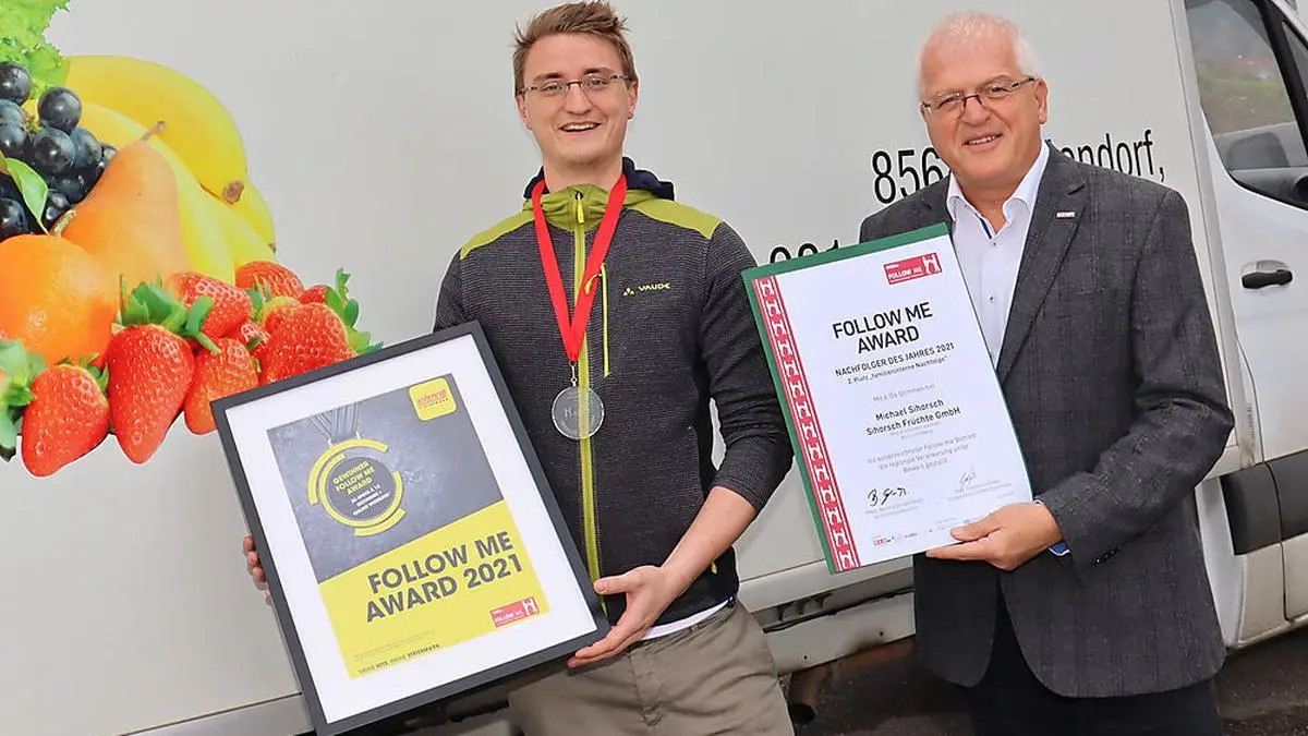 Michael Sihorsch (links) wurde ausgezeichnet