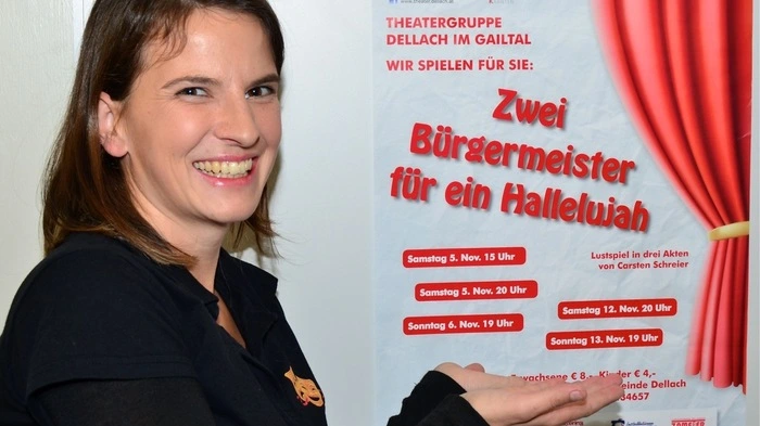 Mit dem Lustspiel "Zwei Bürgermeister und ein Halleluja" bringt die großartig aufspielende Theatergruppe Dellach/Gail . . .