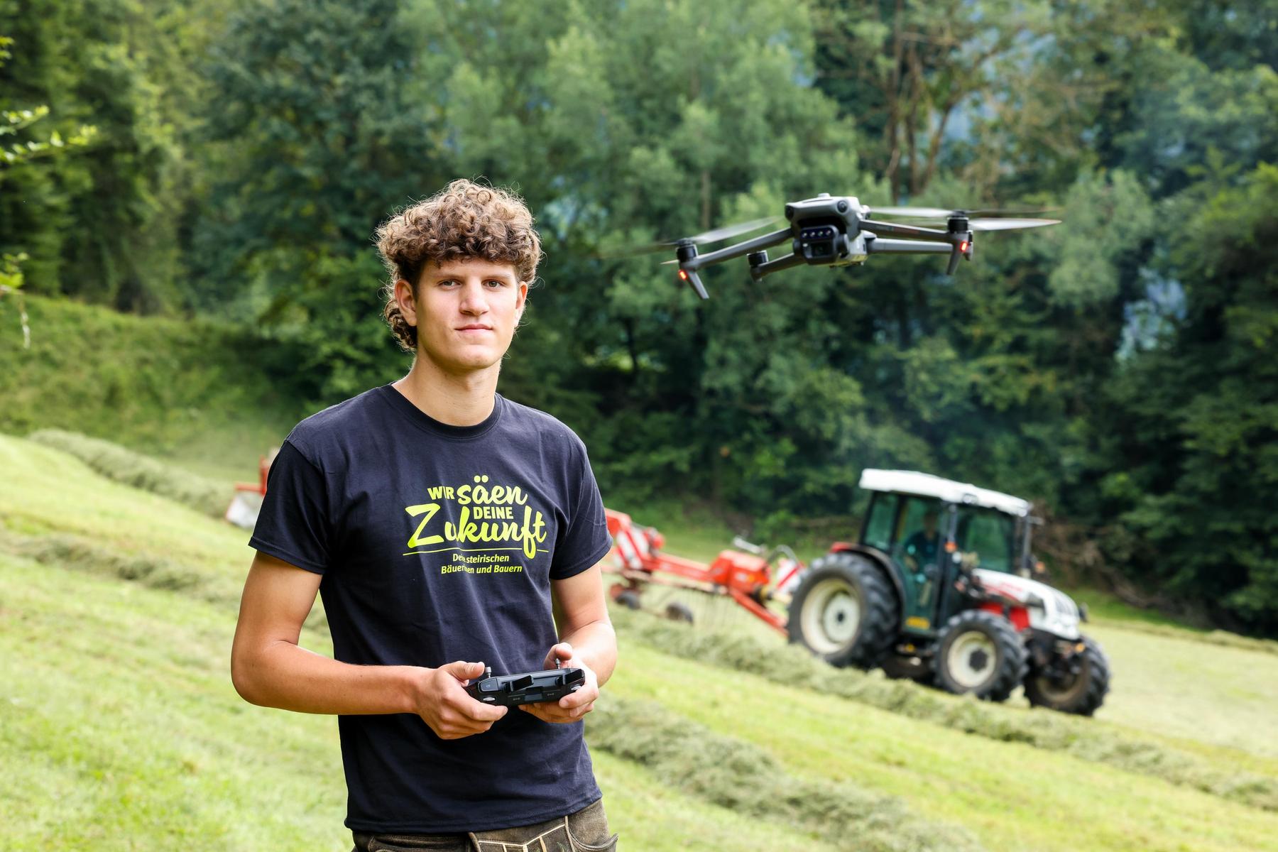 Wo Drohnen in der Steiermark bereits die Motorsägen transportieren