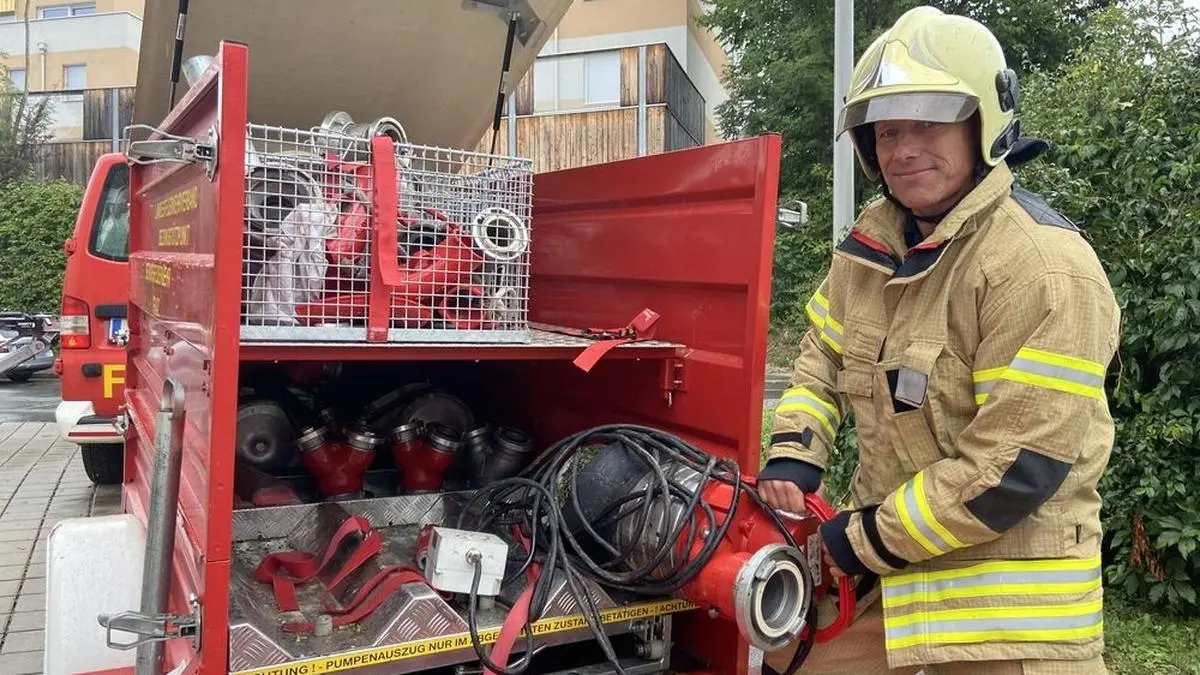 Benno Lep war auch in der Unwetternacht von Freitag auf Samstag im Einsatz