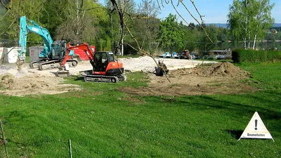 Das ehemalige Schlossbad wurde geschleift, im Laufe des Junis wird eröffnet