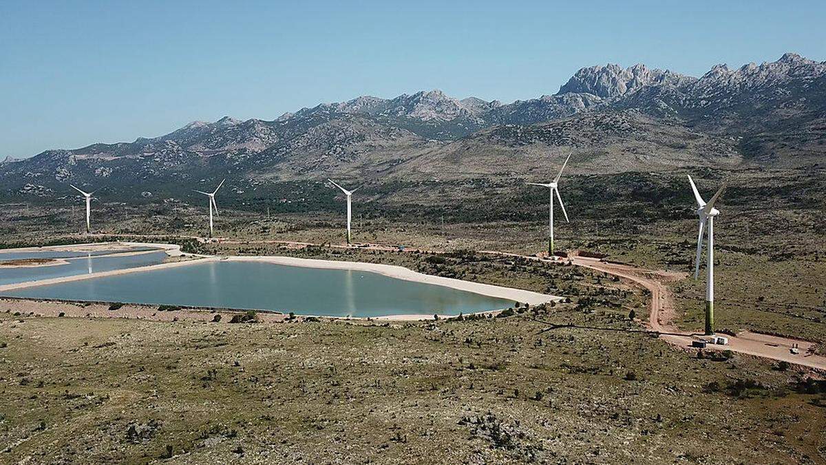 Windpark Jasenice in Kroatien 