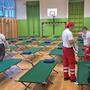 Im Bildungscampus in St. Paul (Leuchtturm) wurde vom Roten Kreuz eine Notunterkunft errichtet