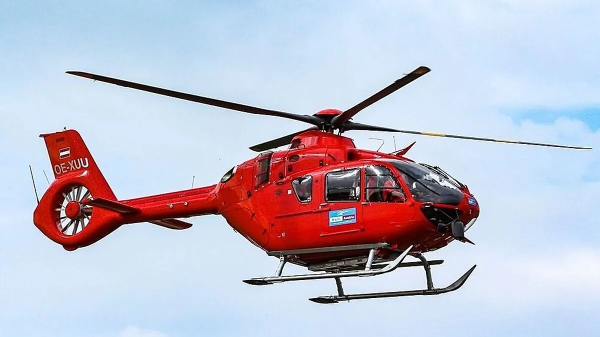 Wanderer wurde vom Notarzthubschrauber geborgen und ins Spital gebracht